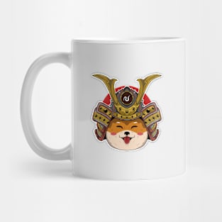 Samurai Cute Dog Japanese Warrior Vector Illustration Artwork Mug